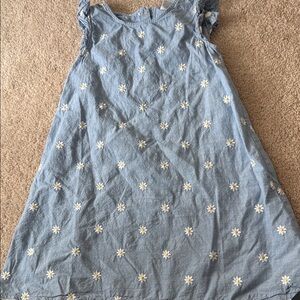 Gymboree Blue Dress with White Floral Accents